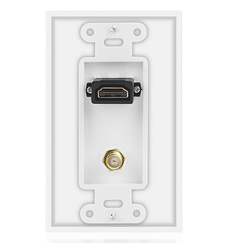 COAX HDMI वाल प्लेट