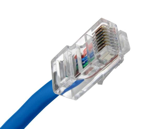 स्नैग-कम अनशिल्ड CAT6 प्याच केबलहरू